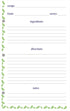 Meadowsweet Kitchens Lined Recipe Page Refill Pack for the Favorite Family Recipes Journal, Grandma's Kitchen design...