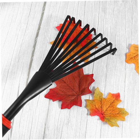 LIOOBO 2pcs 9 Tooth Rake Leaf Rake 9 Root Garden Rake Gardening Rake Garden Rake Gardening Tools Handheld Rake...