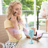 Handheld Fan Portable, Mini Hand Held Fan with USB Rechargeable Battery, 3 Speed Personal Desk Table Fan with Base...
