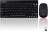 Perixx PERIDUO-712B Wireless Mini Keyboard and Mouse Set, Black, US English Layout...