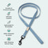 FuzzYard Life Dog Lead | Size L | Stylish Premium Cotton Design in French Blue Perfect for Everyday Walking and Training...