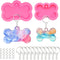 32Pcs Bone Silicone Resin Mold Keychain Pendant with 10 Key Rings and 20 8mm Split Rings Expoy Resin Casting Mold Jewelry Making DIY Creative Hand...