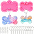 32Pcs Bone Silicone Resin Mold Keychain Pendant with 10 Key Rings and 20 8mm Split Rings Expoy Resin Casting Mold Jewelry Making DIY Creative Hand...