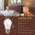 LED Bulb 3W 25 Watt Equivalent, Night Stand Bulb Table Lamp Bulb A15 Light Bulbs Warm White 2700K LED Energy Saving E26 Medium Screw Base for Home...