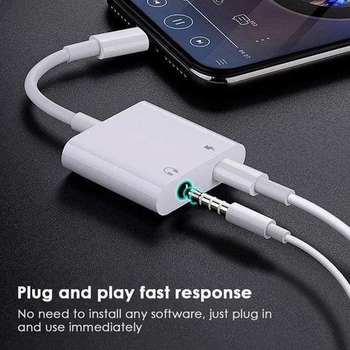 esbeecables Lightning to 3.5mm Headphone Audio & Charger Adapter...