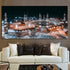 HD Print Mecca Islamic Last Day of Hajj Round Ornament Landscape Muslim Mosque Painting on Wall Canvas Art Poster and Pictures for Living Room (40...