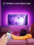 GIPOYENT TV LED Lights, 13.1ft TV LED Lights for 40-65 Inch, LED TV Behind with Bluetooth Function - RGB Color Changing Light Strip for Home Theat...