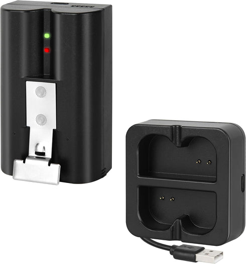 Replacement Battery with Charger Station for Ring-Doorbell Camera 1 and 2, Spotlight Camera and Stick Up Camera, Rechargeable Upgraded Lithium Li-...
