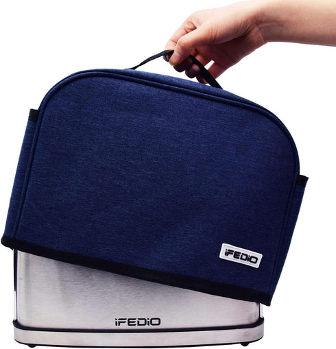 2 Slice Toaster Cover,Small Appliance Toaster Cover with Pockets for Kitchen,Washable and Dust Protection,Blue...