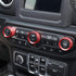 Voodonala Air Conditioner Headlight Center Consoles Switch Knob Cover Trim for 2018-2025+ Jeep Wrangler JL JLU Gladiator JT 4XE Interior Accessori...