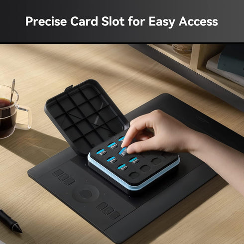 SD Card Holder Waterproof, Yottamaster 28 Slots Memory Card Case Holder with Labels for 6 SD Cards and 22 TF Cards Protective Case Anti-shock Memo...
