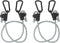 National Hardware N263-081 Bungee Cords with Carabiner 2 Pack Tie Down Straps with Adjustable Length, Useful as Car Hooks, Truck Accessories and G...