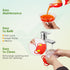 ORIENTOOLS Hummingbird Feeders for Outdoors Hanging 13oz Plastic Humming Birds Feeders with Ant Moat friendly to nature and Wild Birds with 7 Flow...