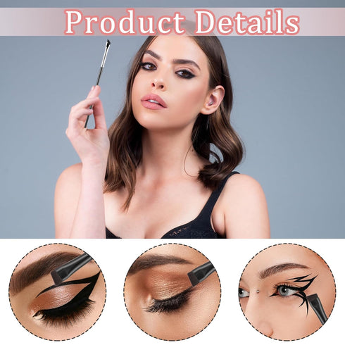 5Pcs Eyeliner Brushes, Fine Angled Eye Liner Ultra thin Precision Makeup Brushes Set, Slanted Flat Angle Eyeliner Brushes for Precision Liner...