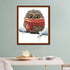 Maydear Cross Stitch Kits Stamped Full Range of Embroidery Starter Kits for Beginners DIY 11CT 3 Strands - Owl with a Scarf 9.4×11(inch)......