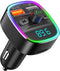 Nulaxy Bluetooth FM Transmitter for Car,Bluetooth Car Adapter with Dual USB Charging Car Charger MP3 Player Support TF Card & USB Disk,Hands Free ...