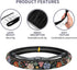 Flowers and Strawberries Steering Wheel Cover Auto Steering Wheel Protector Anti-Slip Breathable and Sweat Absorption Universal Car Accessories15 ...