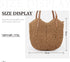 Oweisong Women Straw Beach Bag Large Summer Purse Woven Straw Handbags Tote Shoulder Bag for Vacation Travel...