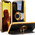 IDweel for iPhone Xs Max Case with 360°Ring Holder Stand Magnetic Kickstand,Lightweight Slim Fit Plated Rose Gold Edge Soft TPU Bumper Camera Prot...