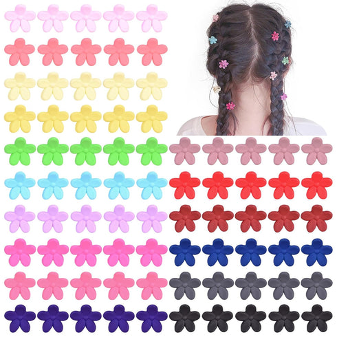 choicbaby 80PCS Baby Hair Clips for Girls 16 Different Variety of Colors Cute Baby Hair Accessories Mini Flower Hair Clip for Infant Fine Hair...