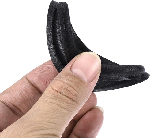 MECCANIXITY Rubber Speaker Foam Edge Surround Rings 3 Inch 47mm x 75mm Perforated Subwoofer Rings Replacement Parts for Speaker Repair or DIY Blac...