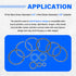 Replace for Hydraulic Log Splitter Cylinder Rebuild Seal Kit, Fit for 4.5" Bore x 1.75" Rod Cylinder...