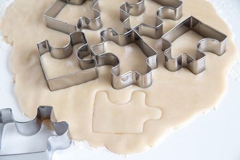 Fox Run Cookie Cutter Set, Puzzle Pieces Cookie Cutter Set...