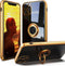 IDweel for iPhone 12 Pro Max Case with 360°Ring Holder Stand Magnetic Kickstand,Lightweight Slim Fit Plated Rose Gold Edge Soft TPU Bumper Camera ...