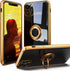 IDweel for iPhone 12 Pro Max Case with 360°Ring Holder Stand Magnetic Kickstand,Lightweight Slim Fit Plated Rose Gold Edge Soft TPU Bumper Camera ...