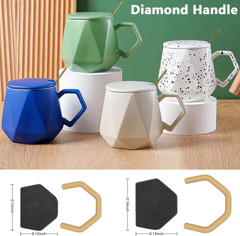Pottery Mug Handle Molds 12Pcs Mug Handle Forms Mug Handle Making Tool for Pottery Ceramic Mug Handle Molds for Clay with Various Shapes and Sizes...