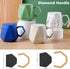 Pottery Mug Handle Molds 12Pcs Mug Handle Forms Mug Handle Making Tool for Pottery Ceramic Mug Handle Molds for Clay with Various Shapes and Sizes...