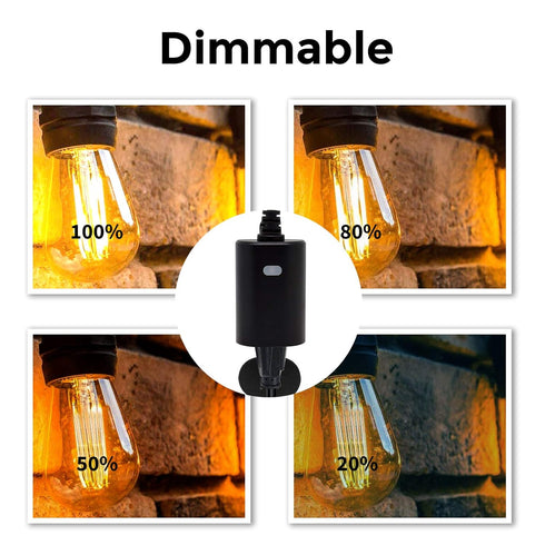 Minoston WiFi Outdoor Smart Plug Dimmable, Smart Dimmer Plug in Work with Alexa, Google Assistant, 400W (MP22WD)......