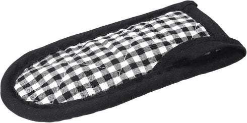 uxcell 2Pcs Pan Handle Sleeve, Pot Handle Covers Heat Resistant Iron Skillet Handle Covers for Kitchen Baking Cooking Supplies, Black White 3.1 in...