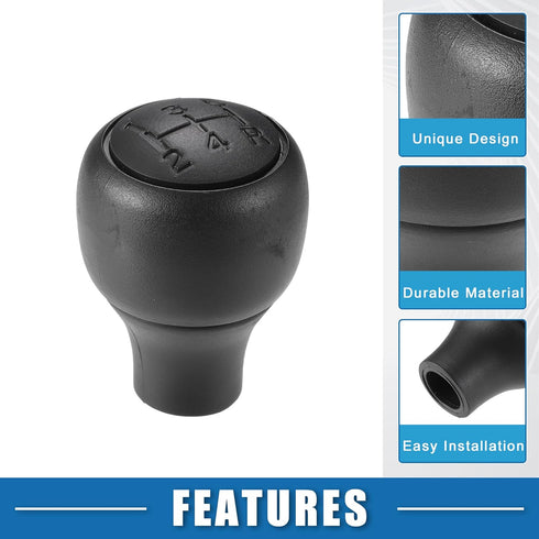5 Speed Manual Transmission Shift Knob Car Shift Knob Head Lever Shifter for Ford for Ranger 1988-2011 ABS Black...
