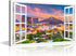 Window View Paintings for Wall Tucson Arizona Cityscape Pictures for Bedroom Downtown Skyline Canvas Wall Art HD Prints Modern Artwork Giclee Hous...