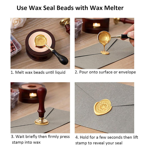 Olive Green Wax Seal Beads 720pcs, Andotopee Premium Sealing Wax Beads for Wax Seal Stamp, Affordable Wax Seal Pellets 0.55lb Refill Pack for Wax ...