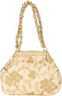 Women's Fantastic Silk Indian Ethnic Potli Bag with Handicraft work (Golden Potli)...