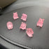 Lucky Piggy Toy Car Ornaments,6pcs Cute Pink Piggy Figures Car Dashboard Decorations Miniature Pig Figurines Landscape DIY Crafts Mini Resin Pig D...