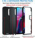 Anloes Case for Motorola Moto G stylus 5G 2022, Defender Phone Case Heavy Duty Shockproof Dustproof Rugged Protective, 3 in 1 Bumper Cover Black(w...