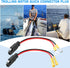 Linkstyle 4pcs 16 AWG Marine Trolling Motor Quick Disconnect, 16 Gauge Heavy-Duty SAE Quick Connector Plug Marine Battery Accessory, for RV Trolli...