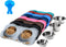 Hubulk Pet Dog Bowls 2 Stainless Steel with No Spill Non-Skid Silicone Mat + Pet Food Scoop Water and Food Feeder Bowls for Feeding Small Medium L...