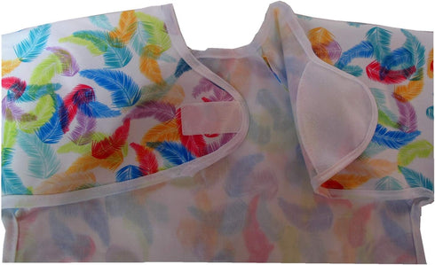 MUMBABY Baby Bib Sleeved Shirt with Pocket 1-3 Years Old Toddler Smock, Waterproof and Washable (Cute Owls) Multi...