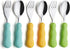 ANNOVA Kids Silverware 6 Pieces Set Children's Flatware - Stainless Steel Cutlery - 3 x Safe Forks, 3 x Dinner Spoons - Toddler Utensils Without K...