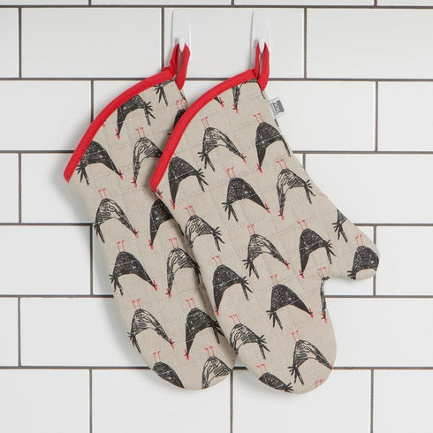 Now Designs Chicken Scratch Oven Mitt...