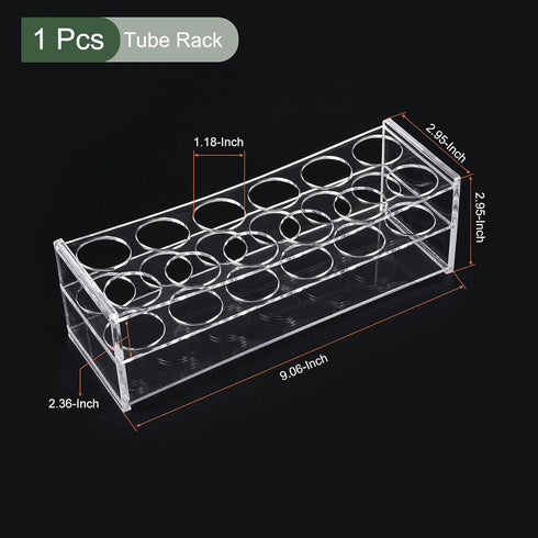 YOKIVE Tube Rack, Acrylic Test Tube Rack Holder | Great for 30mm Hole Diameter 50ml Lab Test Tube(Clear, 12-Sockets)...