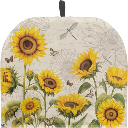 Sunflower Tea Cozy for Teapot Insulated Dragonfly Tea Cosy for Teapot Butterfly Tea Cozies Kettle Quilt Table Hotel Tea Party Restaurant...