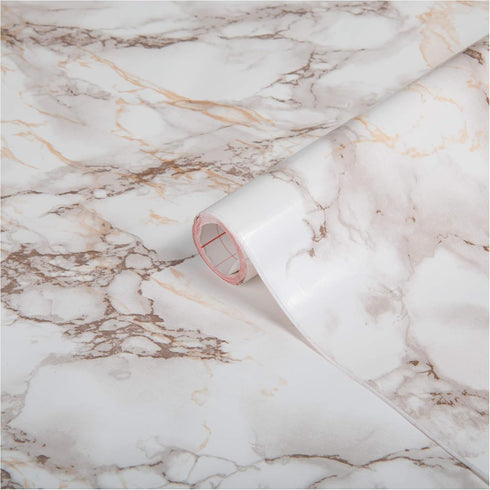 d-c-fix Peel and Stick Contact Paper Cortes Marble Brown Look Self-Adhesive Film Waterproof & Removable Wallpaper Decorative Vinyl for Kitchen, Co...