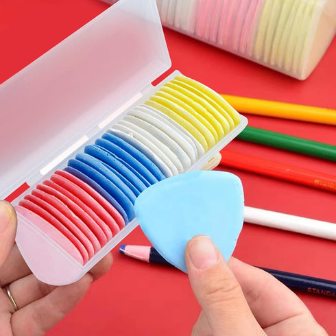 Tailor Chalk 30Pcs Professional Triangle Sewing Fabric Chalk and Fabric Markers for Quilting Sewing Supplies Accessories...