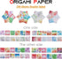 Origami Paper, DOITEM 200 Sheets 6 inches Square 24 Colors Differents Color on Both Sides Hand Crafts Origami Paper Arts Creativity...