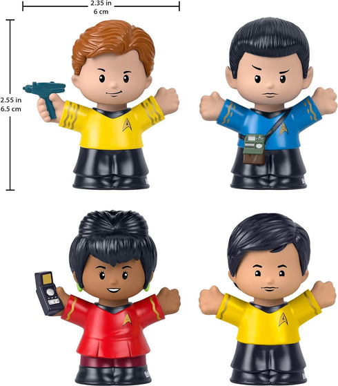 Little People Collector Star Trek TV Series Special Edition Set for Adults & Fans, 4 Figures in Display Box...